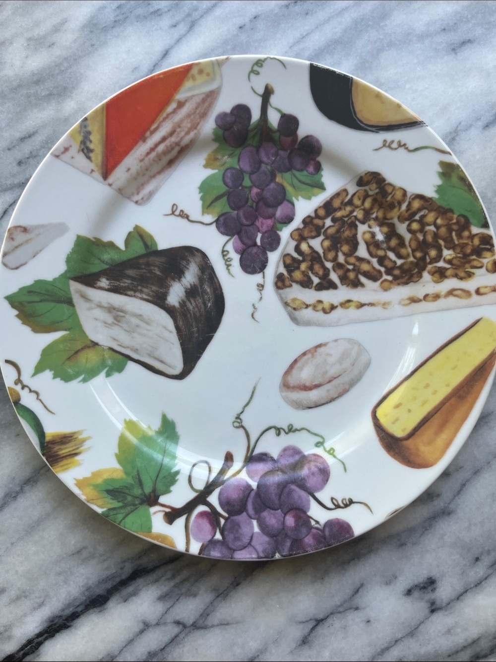 BIA Set of 5 Cordon Bleu Fromage Cheese Plates 8" Charcuterie Dessert Vintage - Picture 2 of 7